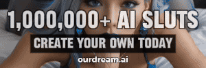 Beautiful colored haired woman giving a blowjob on ourdream.ai