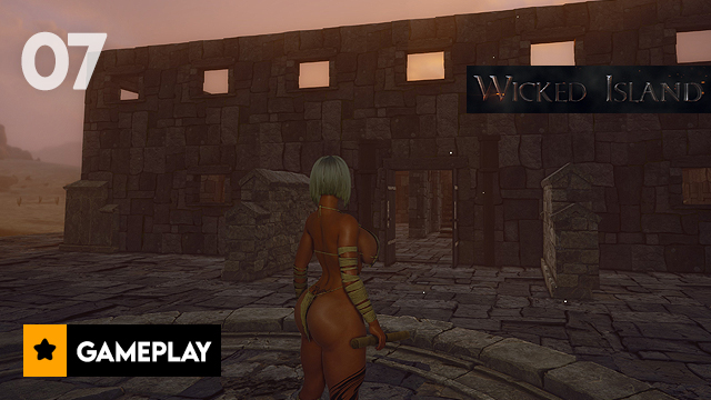 EP7: Building the Stone House Kitchen, Bed & Bath in Wicked Island (Gameplay)