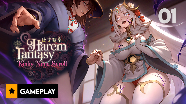 Harem Fantasy – Kinky Ninja Scroll Gameplay Part 1 – Entering the Hidden Village of Kagura