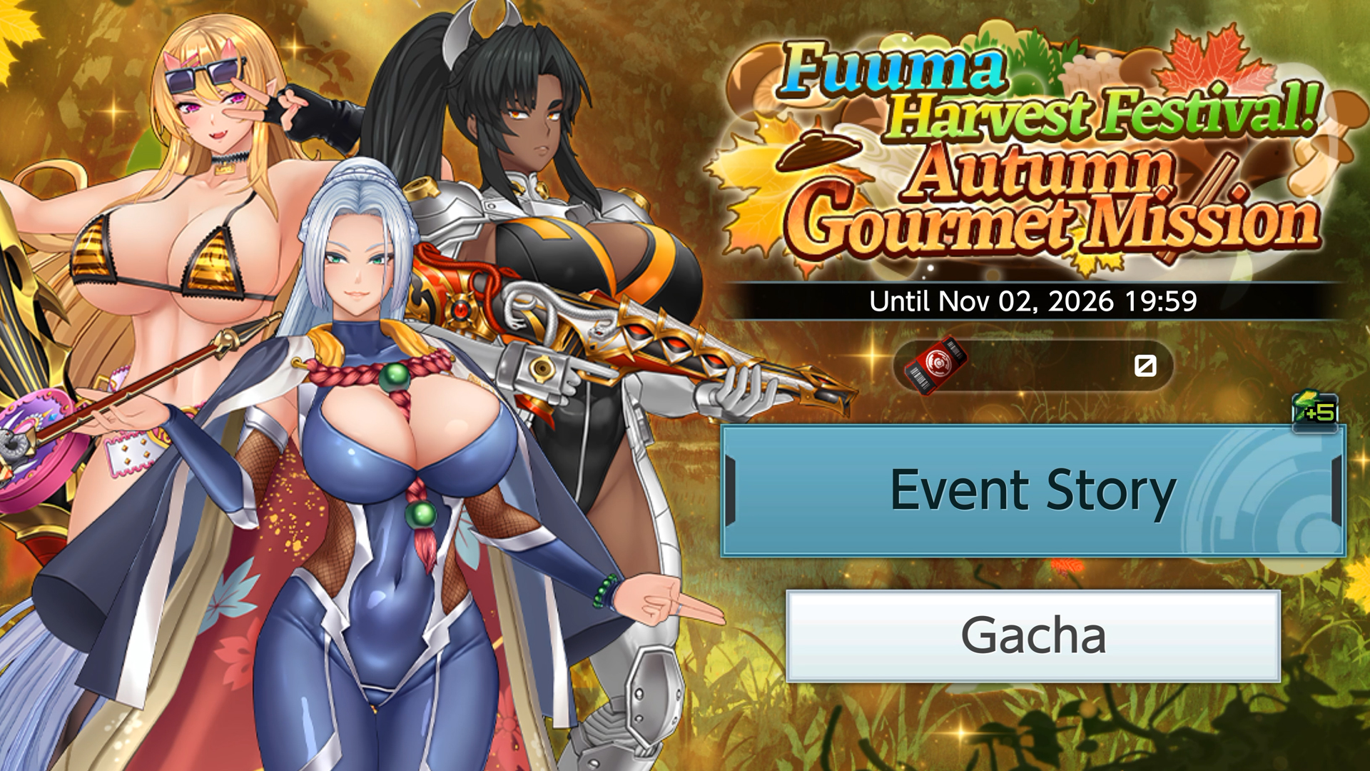 Fuuma Harvest Festival! Autumn Gourmet Mission – Action Taimanin